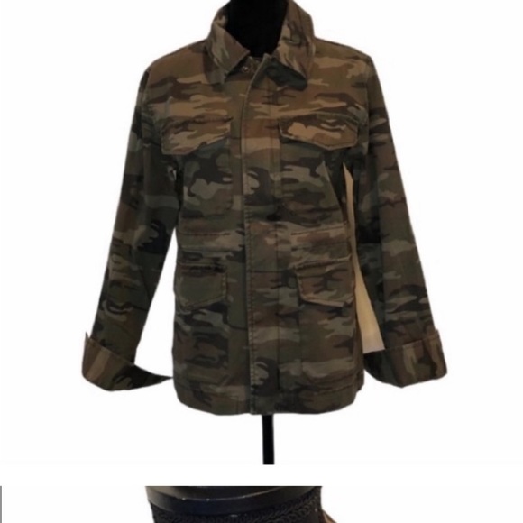 Sanctuary Designed In Los Angeles Military Zip Front Jacket  size XS - Picture 2 of 13